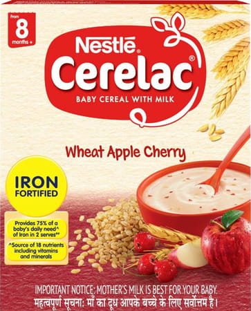 Nestle Cerelac Stage 2 - Wheat Apple Cherry - Refill 300gm