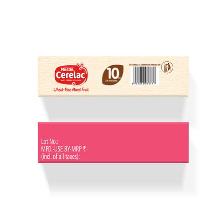 Nestle Cerelac Baby Cereal |No Refined Sugar | Wheat Rice Mixed Fruit From 10 - 24 Months Box 300 Gm