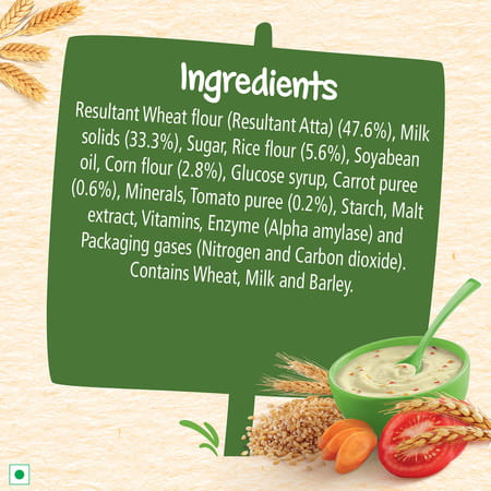 Nestle Cerelac Baby Cereal With Milk Wheat - Rice Mixed Veg From 10 To 24 Month Stage 3 Box Of 300gm