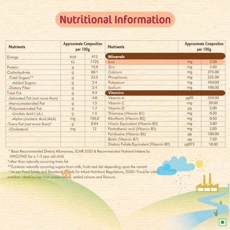 Nestle Cerelac Multigrain & Fruits | No Preservatives | 12 To 24 Months | 300 Gm