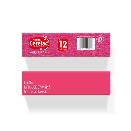 Nestle Cerelac Baby Cereal With Milk Multigrain & Fruits From 12 To 24 Months Stage 4 Box Of 300gm