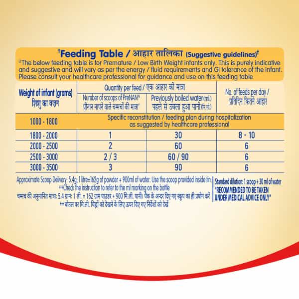 Nestle Prenan Pre-Term Food For Special Medical Purposes For Babies Born Before 37 Weeks Tin 400Gm