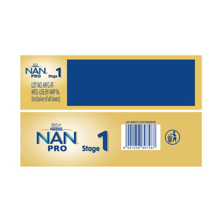 Nestle Nan Pro 1 Infant Formula With Probiotic | Stage 1 Up To 6 Months | 400g Pouch In Box