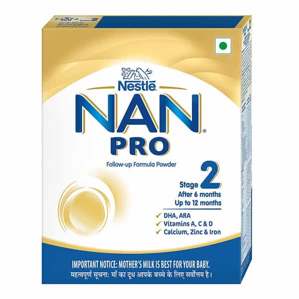 Nestle Nan Pro 2 Follow-Up Formula | Stage 2 For 6-12 Months | 400G Pouch In Box