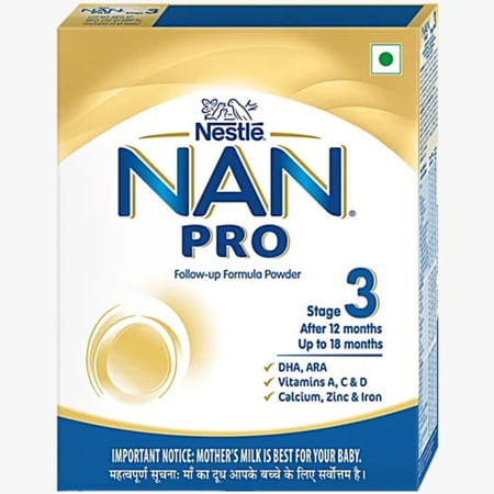 Nestle Nan Pro 3 Follow-Up Formula | Stage 3 For 12-18 Months | 400g Pouch In Box
