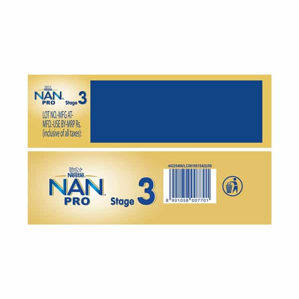 Nestle Nan Pro 3 Follow-Up Formula | Stage 3 For 12-18 Months | 400G Pouch In Box