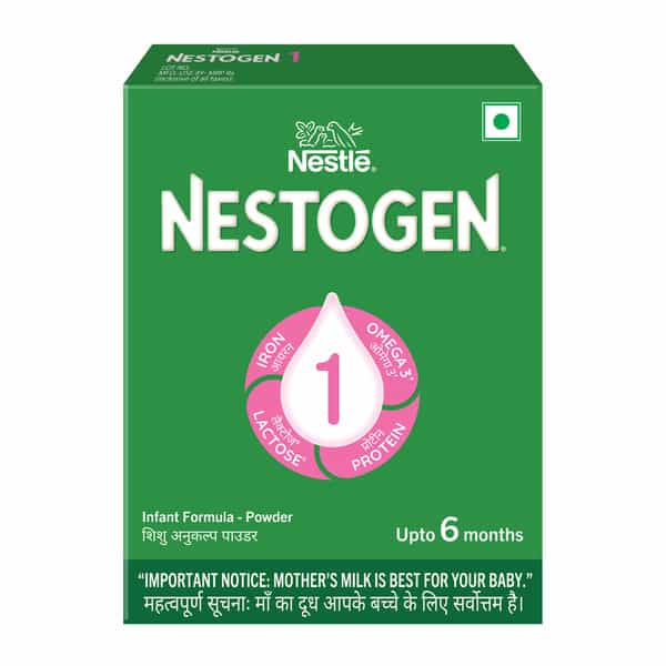 Nestle Nestogen 1 Infant Formula Powder | Bone Strength & Brain Development | Up To 6 Months | 400Gm