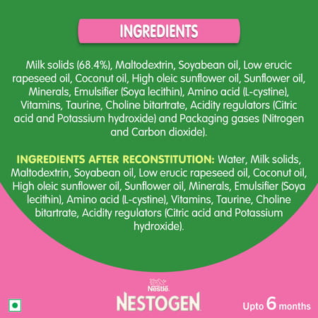 Nestle Nestogen 1 Infant Formula Powder | Bone Strength & Brain Development | Up To 6 Months | 400gm
