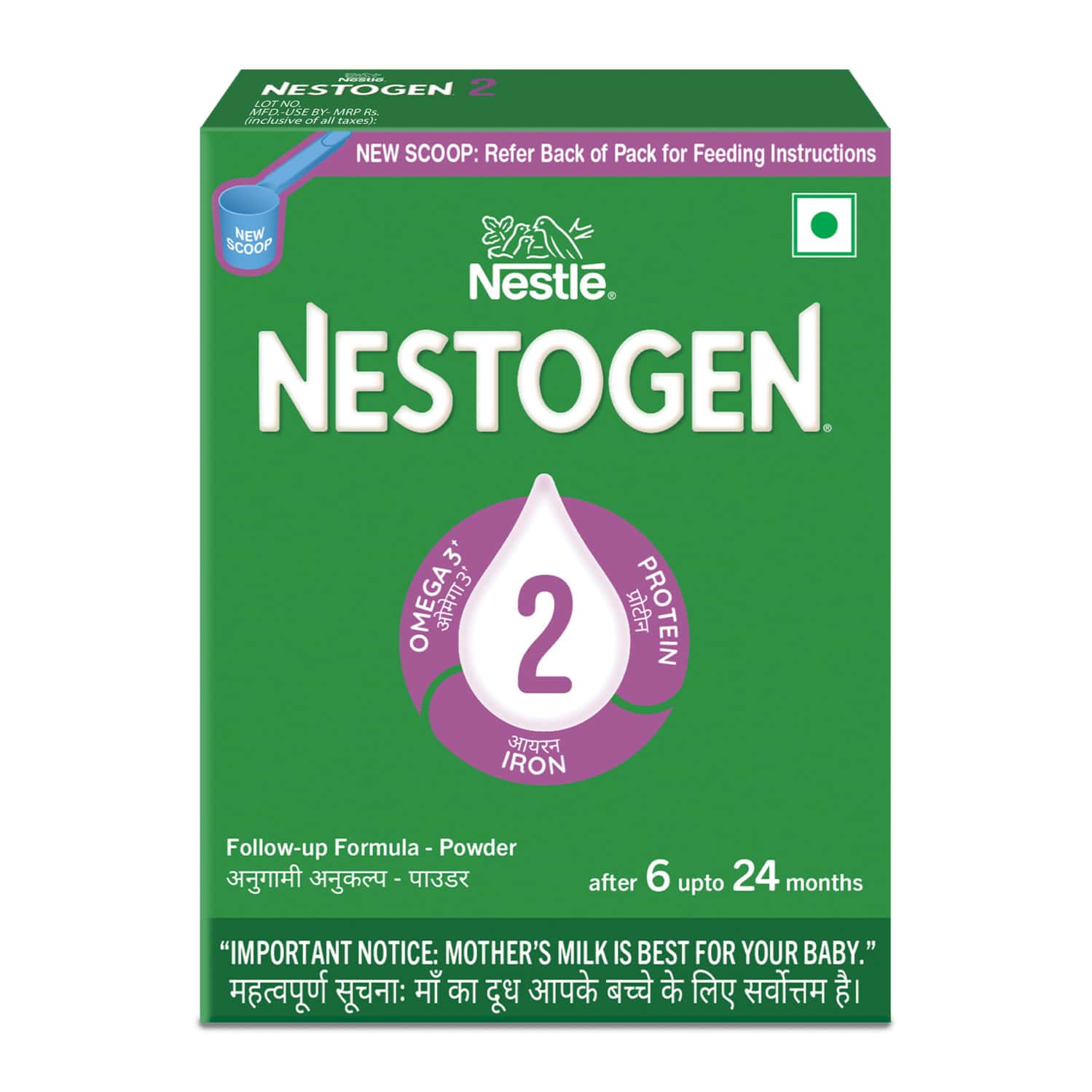 Nestle Nestogen Infant Formula Powder Stage-2(after 6 Months)- 400g Bag-in-box Pack