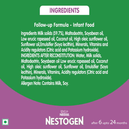 Nestle Nestogen Infant Formula Powder Stage-2(After 6 Months)- 400g Bag-In-Box Pack