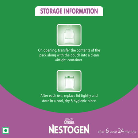 Nestle Nestogen Infant Formula Powder Stage-2(After 6 Months)- 400g Bag-In-Box Pack