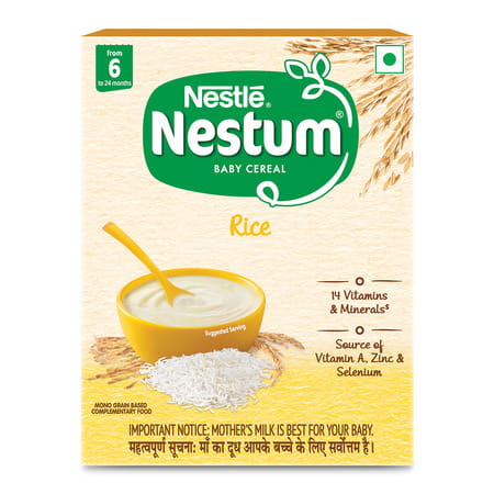 Nestle Nestum Baby Cereal Rice From 6 Months 24 Months Box 300 Gm