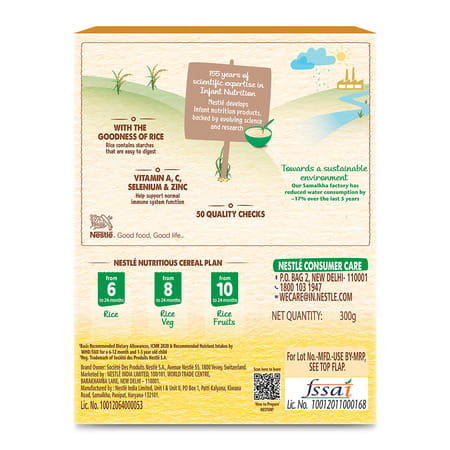Nestle Nestum Baby Cereal Rice From 6 Months 24 Months Box 300 Gm