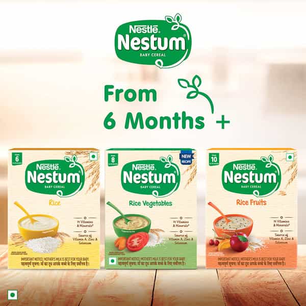 Nestle Nestum Baby Cereal Rice From 6 Months 24 Months Box 300 Gm