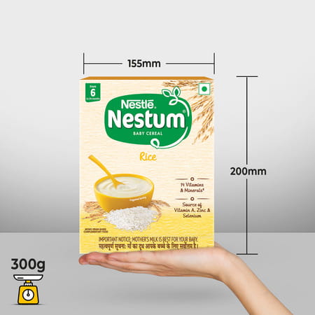 Nestle Nestum Baby Cereal Rice From 6 Months 24 Months Box 300 Gm
