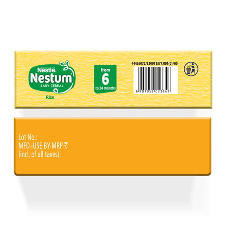 Nestle Nestum Baby Cereal Rice From 6 Months 24 Months Box 300 Gm