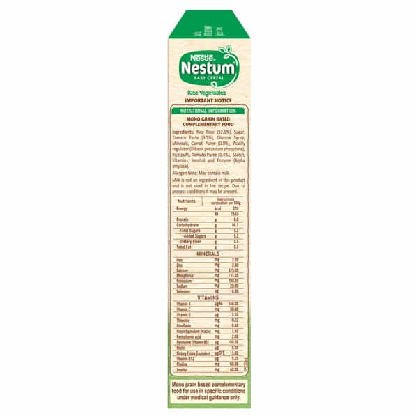 Nestle Nestum Infant Cereal (8 Months-12 Months) Rice Vegetable - 300 G