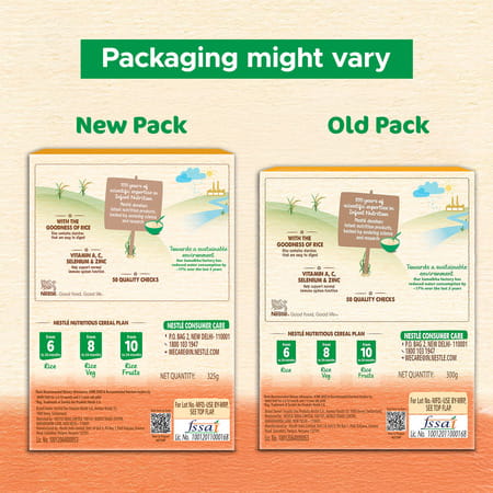 Nestle Nestum Infant Cereal Stage-3 (10 Months-24 Months) Rice 3 Fruits 300g