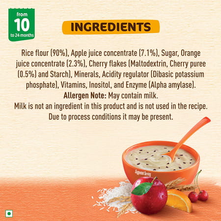 Nestle Nestum Infant Cereal Stage-3 (10 Months-24 Months) Rice 3 Fruits 300g