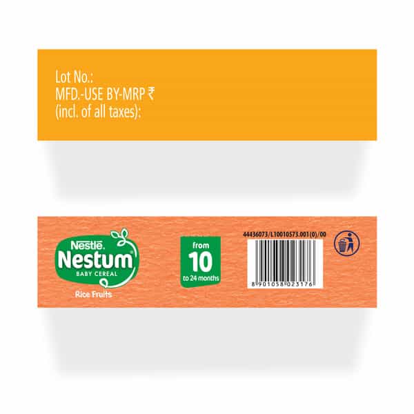 Nestle Nestum Infant Cereal Stage-3 (10 Months-24 Months) Rice Fruits 300 G