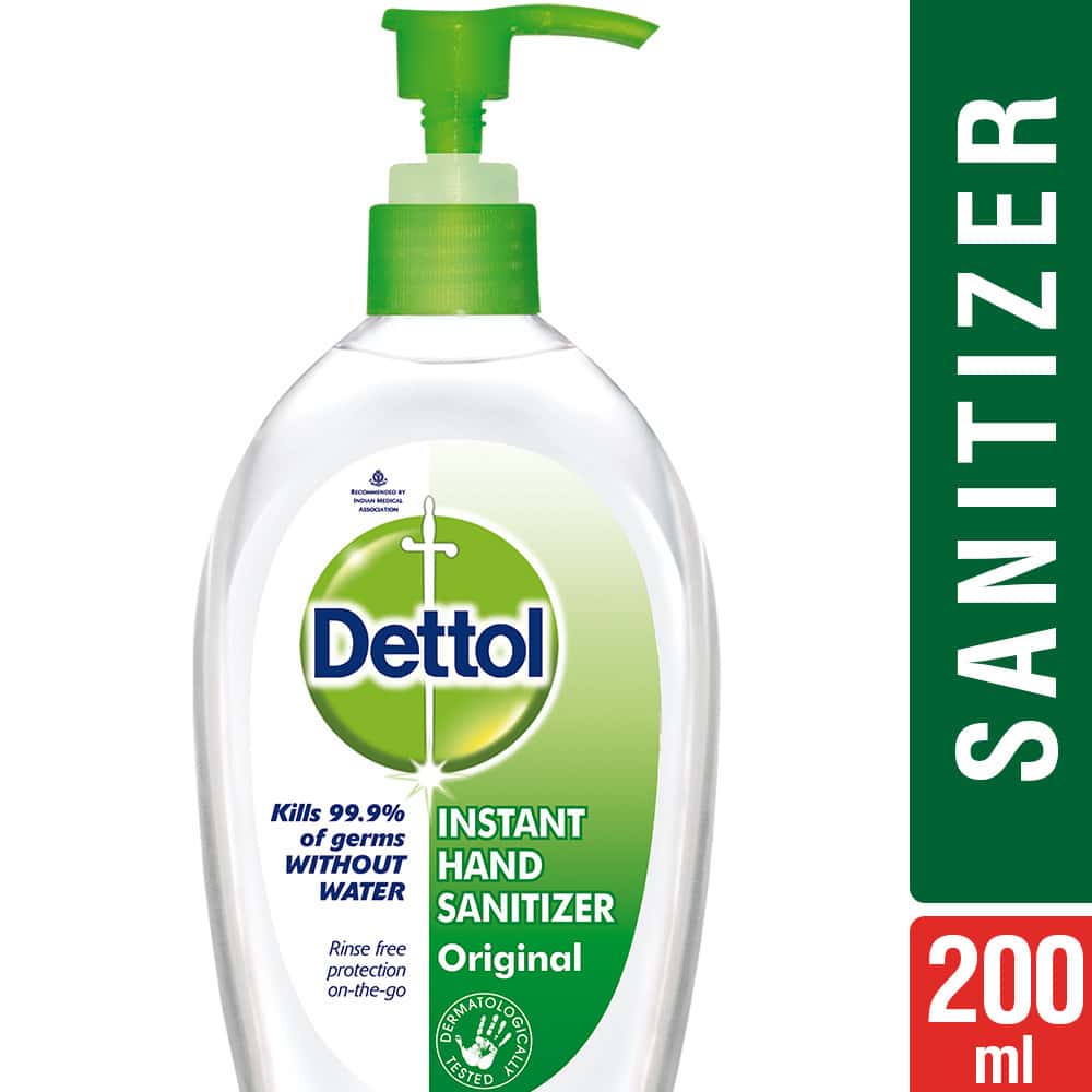 Buy Dettol Instant Original Hand Sanitizer Bottle Of 200 Ml Online at