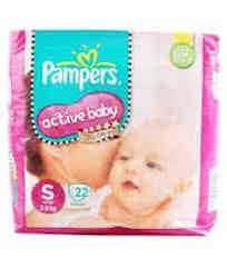pampers diapers taped small size