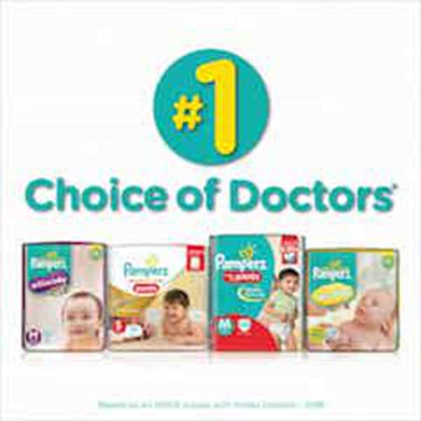 Pampers Baby Diapers Taped Large Size 9 Pieces