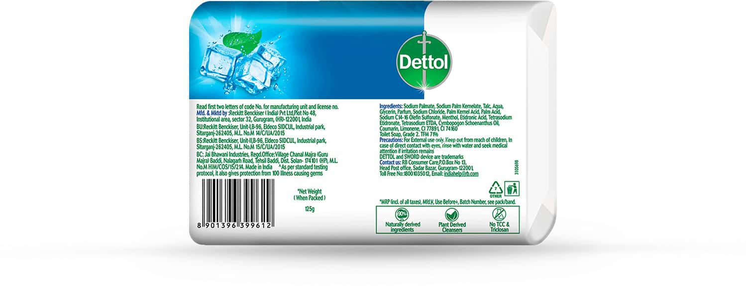 dettol intense cool bathing soap bar