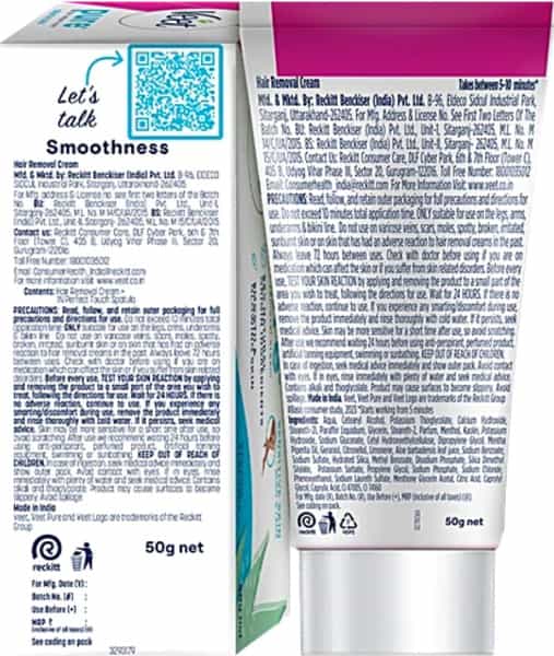 Veet H/Removal Sensitive Cream 50Gm