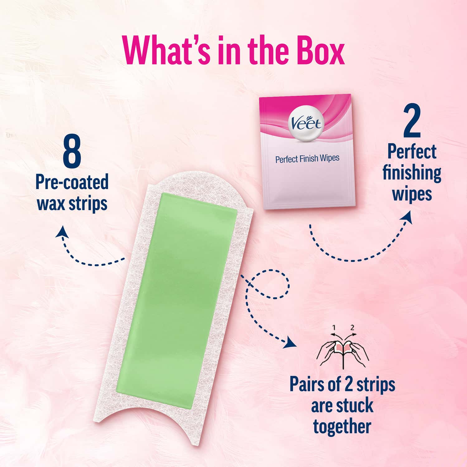 VEET PROFESSIONAL WAXING STRIPS KIT FOR DRY SKIN | 20 STRIPS