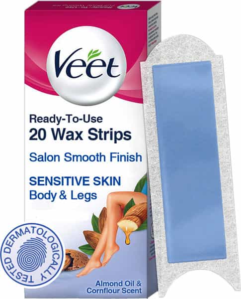 Veet Full Body Wax Kit Sensitive Skin - 20 Strips