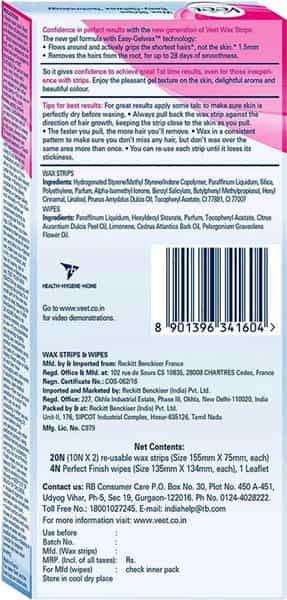 Veet Full Body Wax Kit Sensitive Skin - 20 Strips