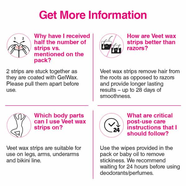 Veet Full Body Wax Kit Sensitive Skin - 20 Strips