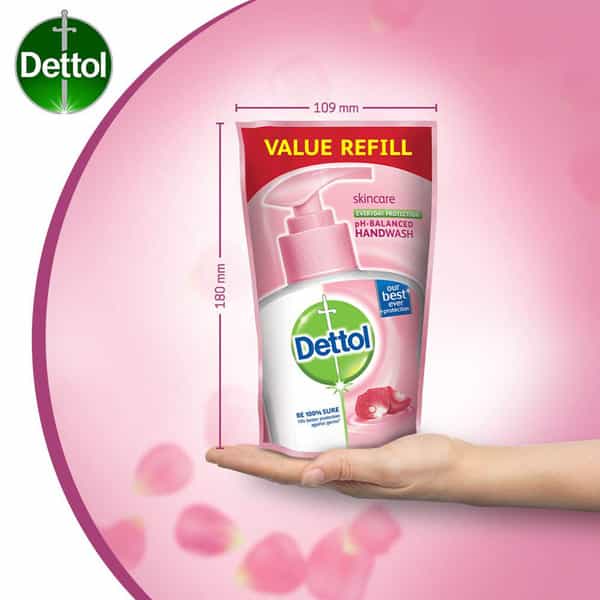 Dettol Germ Protection Liquid Handwash Skincare Refill Of 175 Ml