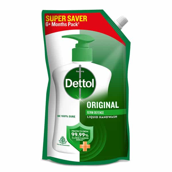 Dettol Original Germ Defence Liquid Hand Wash | Pouch | 675 Ml