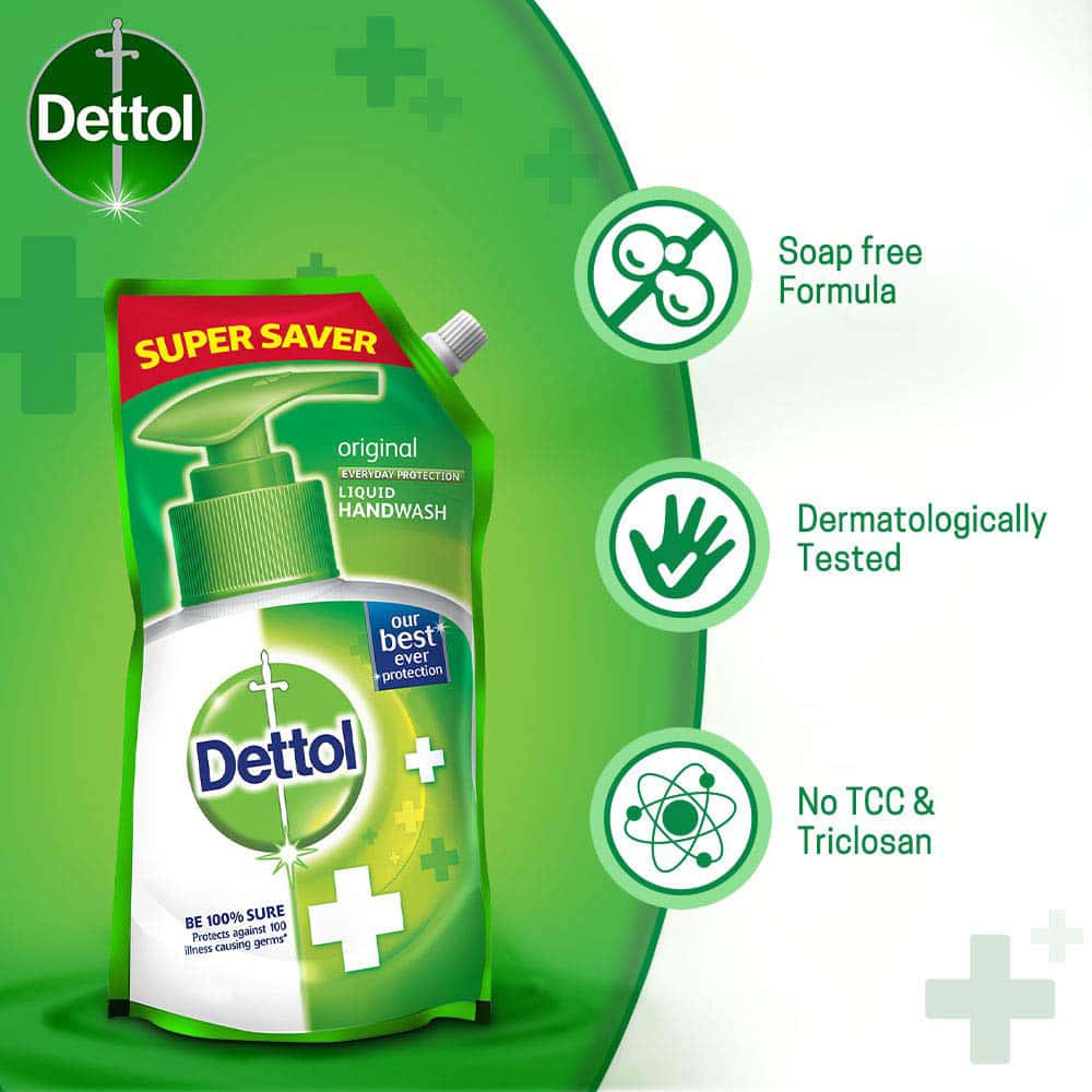 Buy Dettol Liquid Handwash Refill Pouch, Original 750 Ml Online get