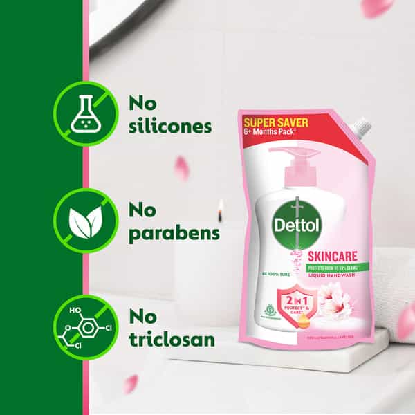 Dettol Liquid Handwash Refill - Skincare Hand Wash- 675Ml | (Buy 1 Get 1 Free)
