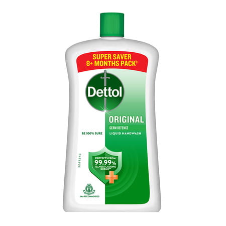 Dettol Liquid Handwash Refill Bottle - Original Germ Protection Hand Wash 900 Ml