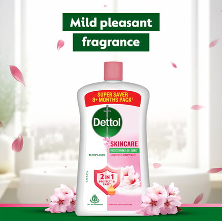 Dettol Liquid Handwash Refill Bottle - Skincare Moisturizing Hand Wash 900 Ml