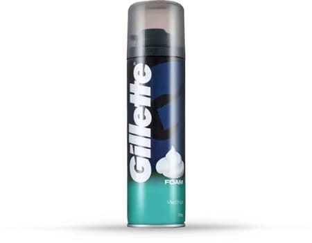 Gillette Pre Shave Foam Classic Menthol 196 Gm