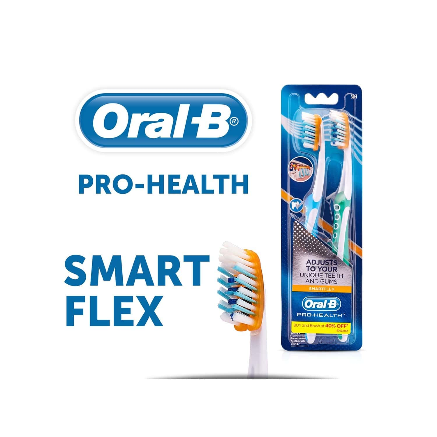 Buy ORAL-B PRO HEALTH SMARTFLEX TOOTHBRUSH PACKET OF 2 Online & Get ...