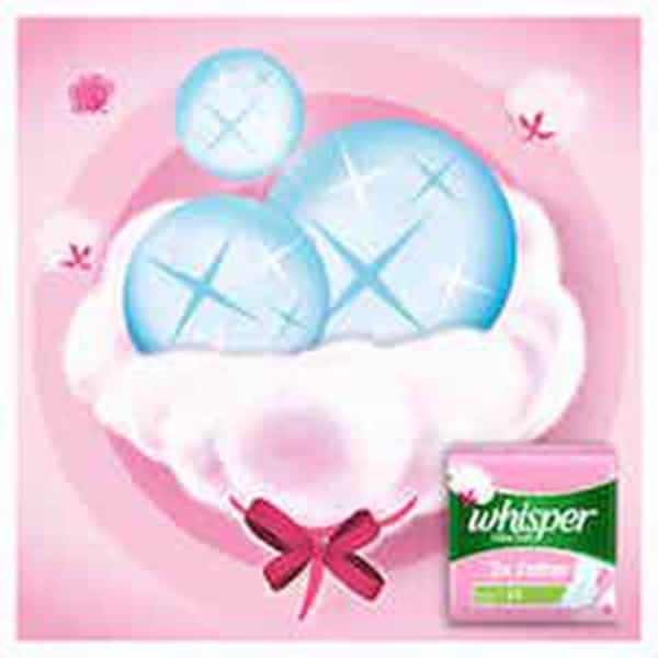 Whisper Ultra Soft Sanitary Pads Large 7 Pieces