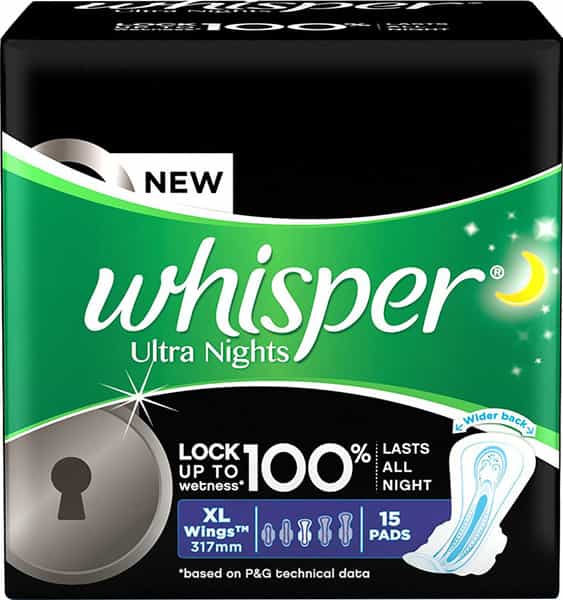 Whisper Ultra Night Xl Wings 15 Pieces