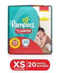 pampers diapers xs size