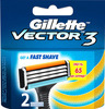 Gillette Vector 3 Razor Blades Packet Of 2 Cartridges