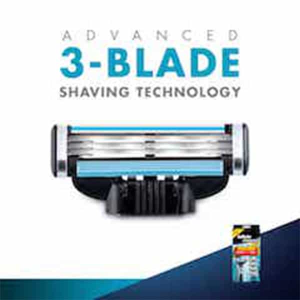Gillette Mach3 Razor + 4 Blades (Cartridges) Pack