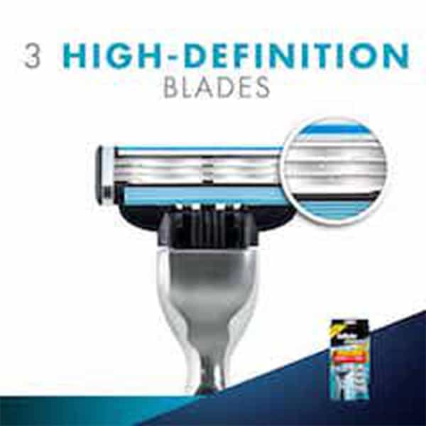 Gillette Mach3 Razor + 4 Blades (Cartridges) Pack