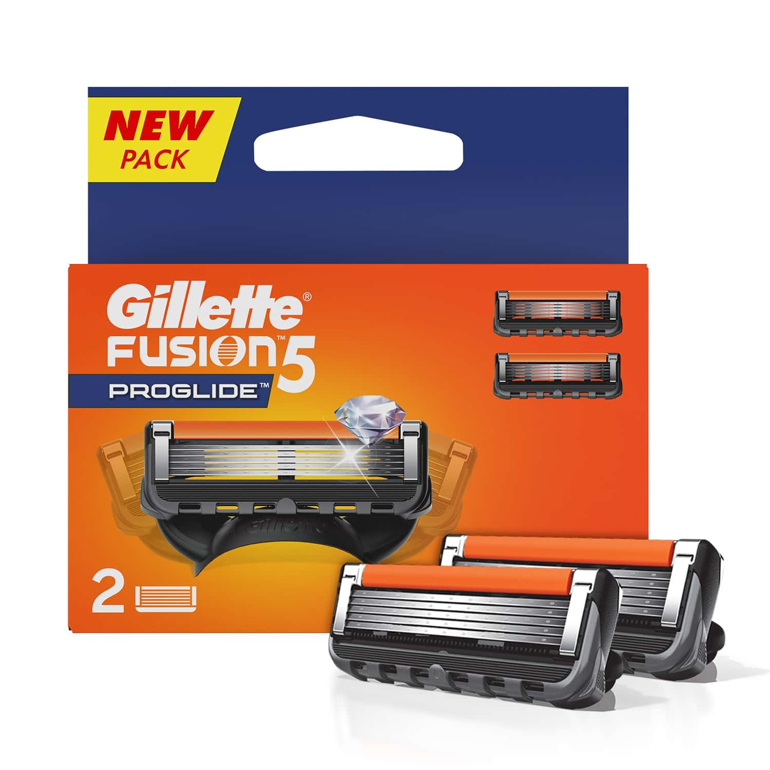 Gillette Fusion Proglide Flex Ball Manual Shaving Razor Blades Packet Of 2 (Cartridges)