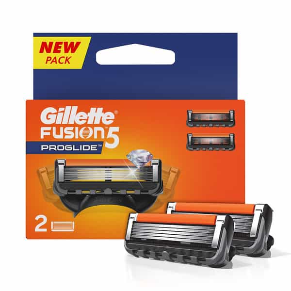 Gillette Fusion Proglide Flex Ball Manual Shaving  Razor Blades  Packet Of 2 (Cartridges)