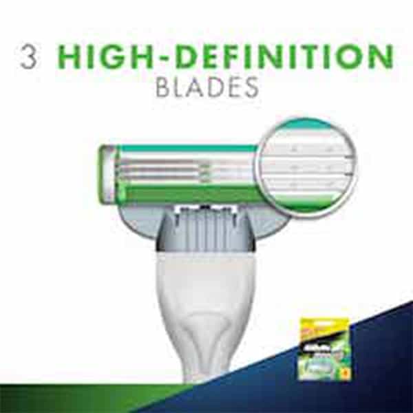 Gillette Mach 3 Sensitive Manual Shaving Razor Blades 4 Pieces